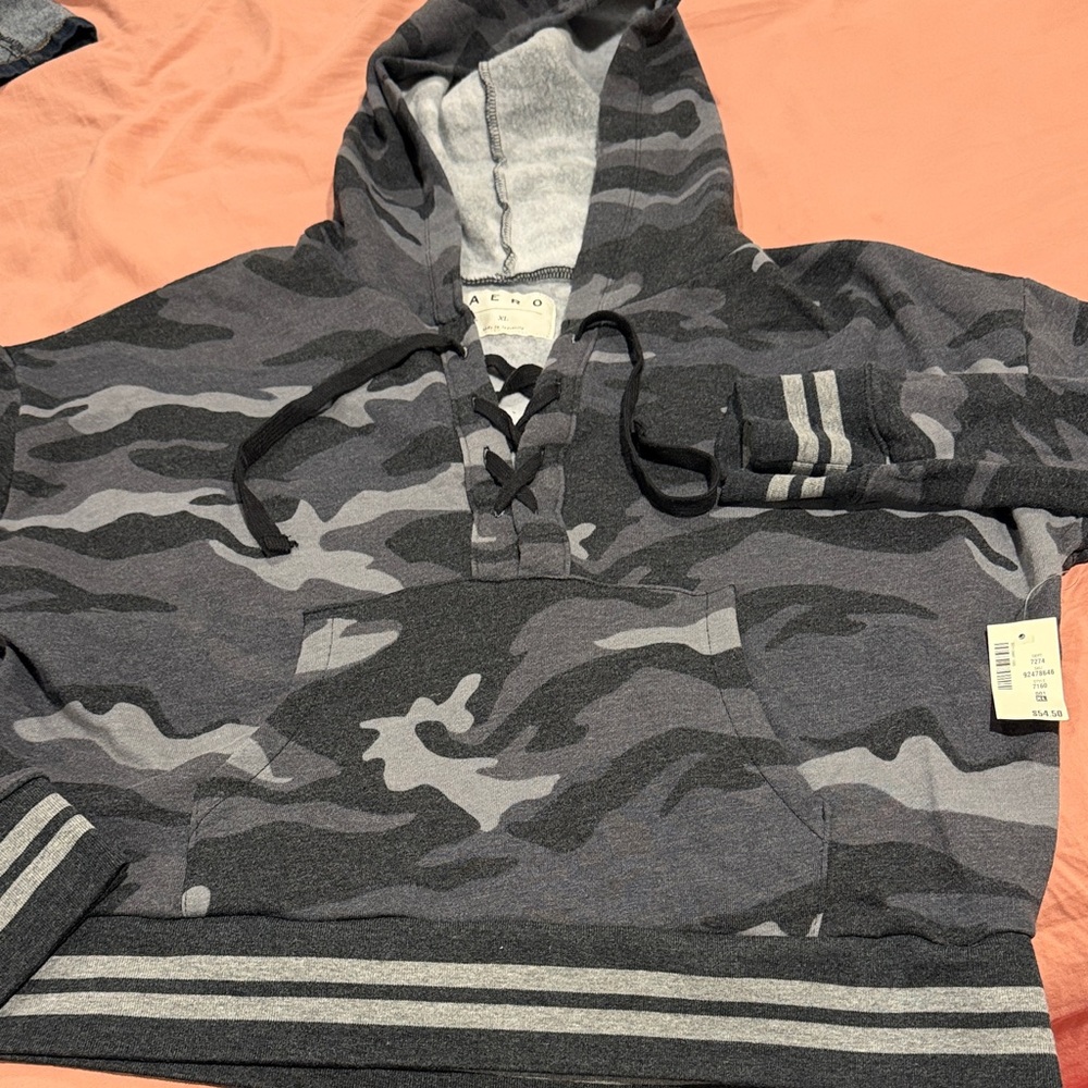 Aeropostale Gray Camo Women's Hoodie